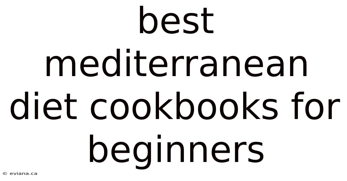 Best Mediterranean Diet Cookbooks For Beginners