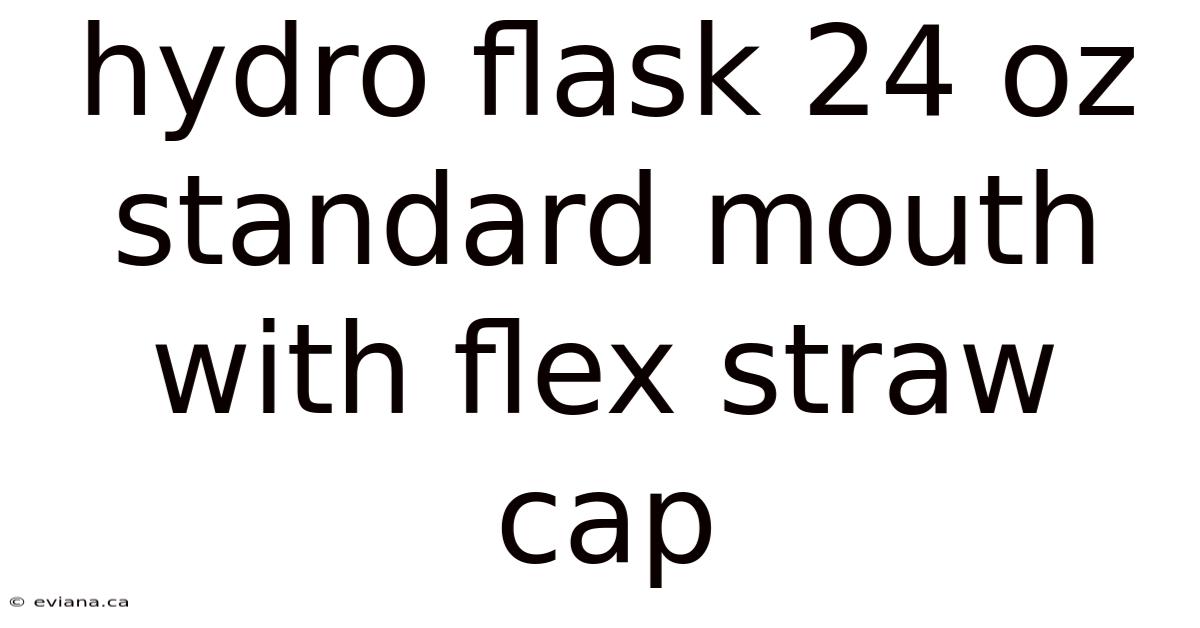 Hydro Flask 24 Oz Standard Mouth With Flex Straw Cap