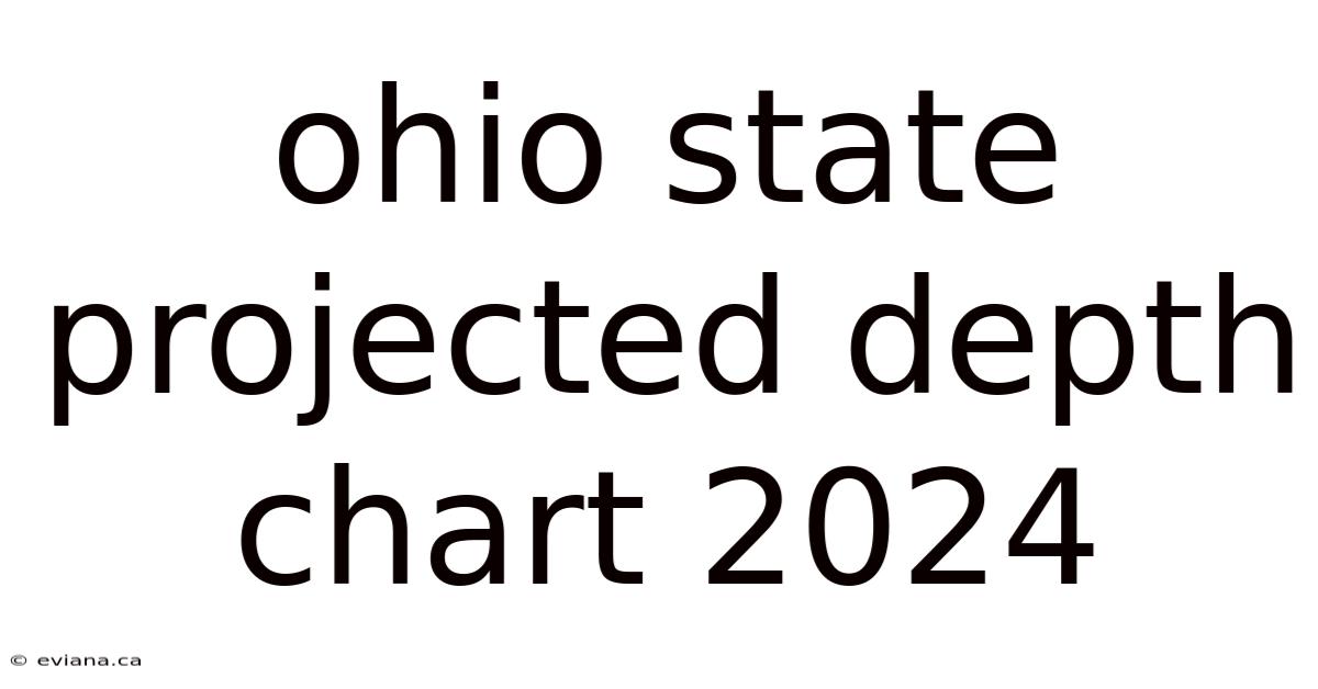 Ohio State Projected Depth Chart 2024