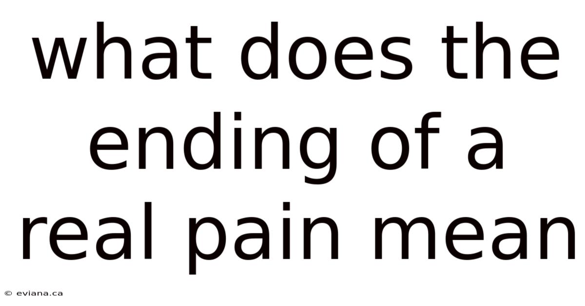 What Does The Ending Of A Real Pain Mean